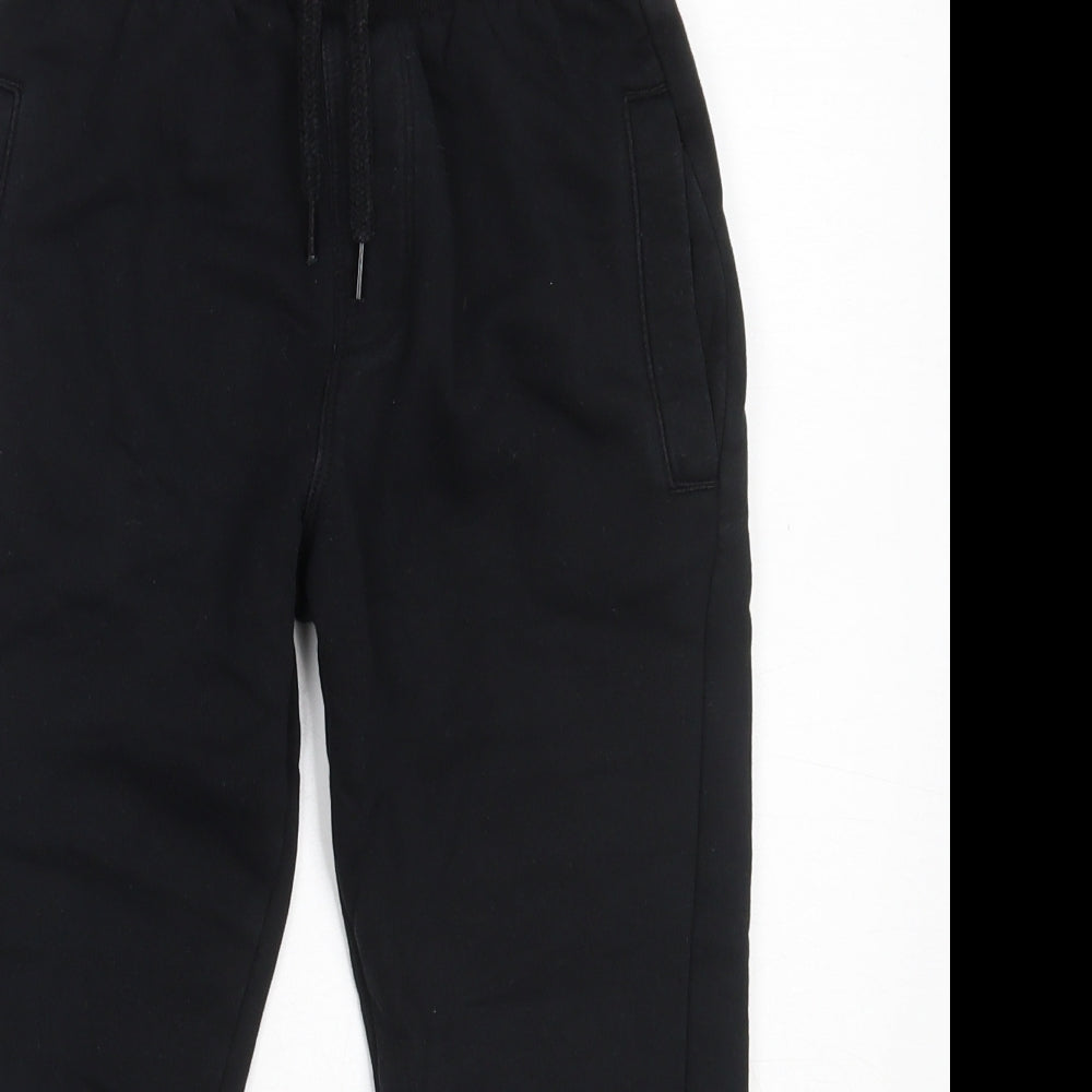 NEXT Girls Black  Cotton Jogger Trousers Size 6 Years  Regular