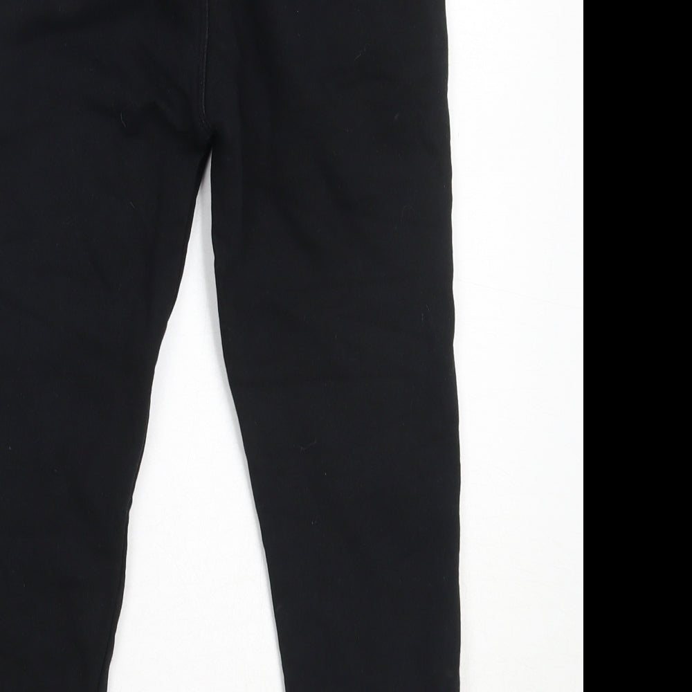 NEXT Girls Black  Cotton Jogger Trousers Size 6 Years  Regular