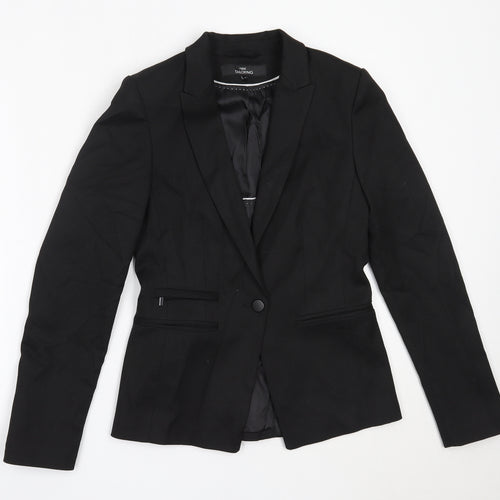 NEXT Womens Black  Polyester Jacket Blazer Size 6