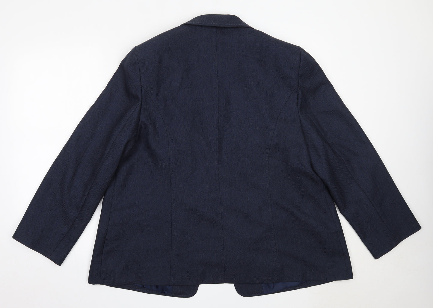 EWM Womens Blue   Jacket Blazer Size 22