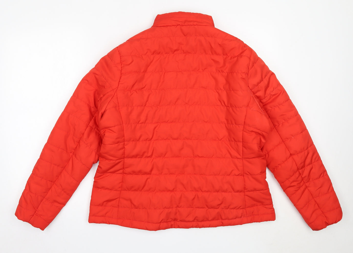 Marks and Spencer Womens Red   Puffer Jacket Coat Size 16