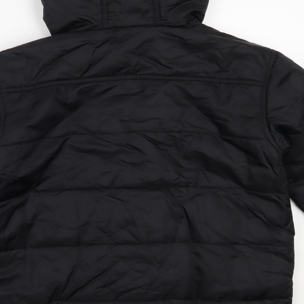 NFL Boys Black   Puffer Jacket Coat Size 12-13 Years   - nfl raiders