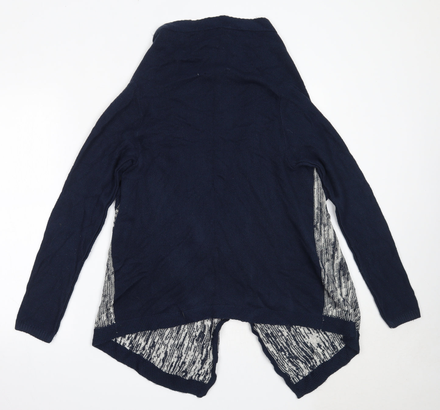 George Womens Blue Round Neck  Acrylic Cardigan Jumper Size 10