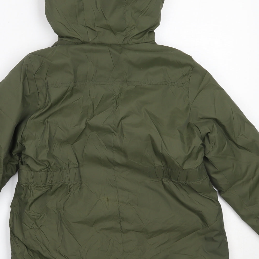 Pepperts! Girls Green   Parka Coat Size 7-8 Years