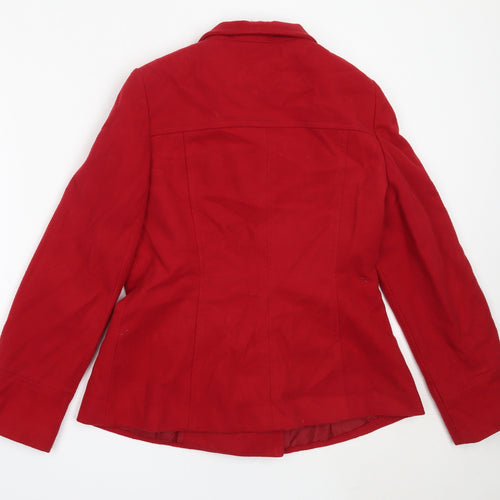 George Womens Red   Overcoat Coat Size 12