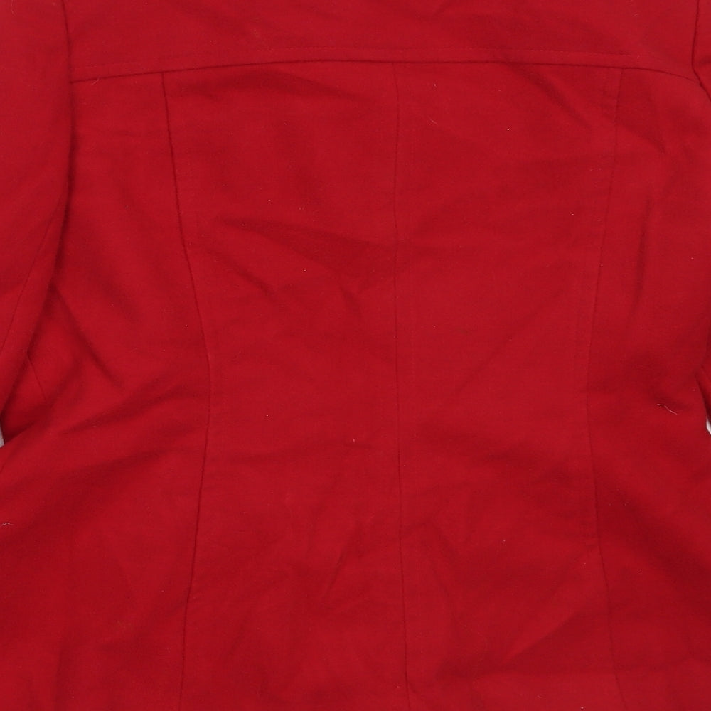 George Womens Red   Overcoat Coat Size 12