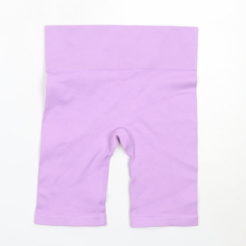 Primark Womens Purple  Nylon Compression Shorts Size S  Regular