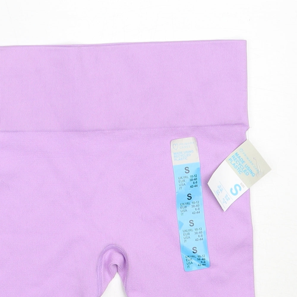 Primark Womens Purple  Nylon Compression Shorts Size S  Regular