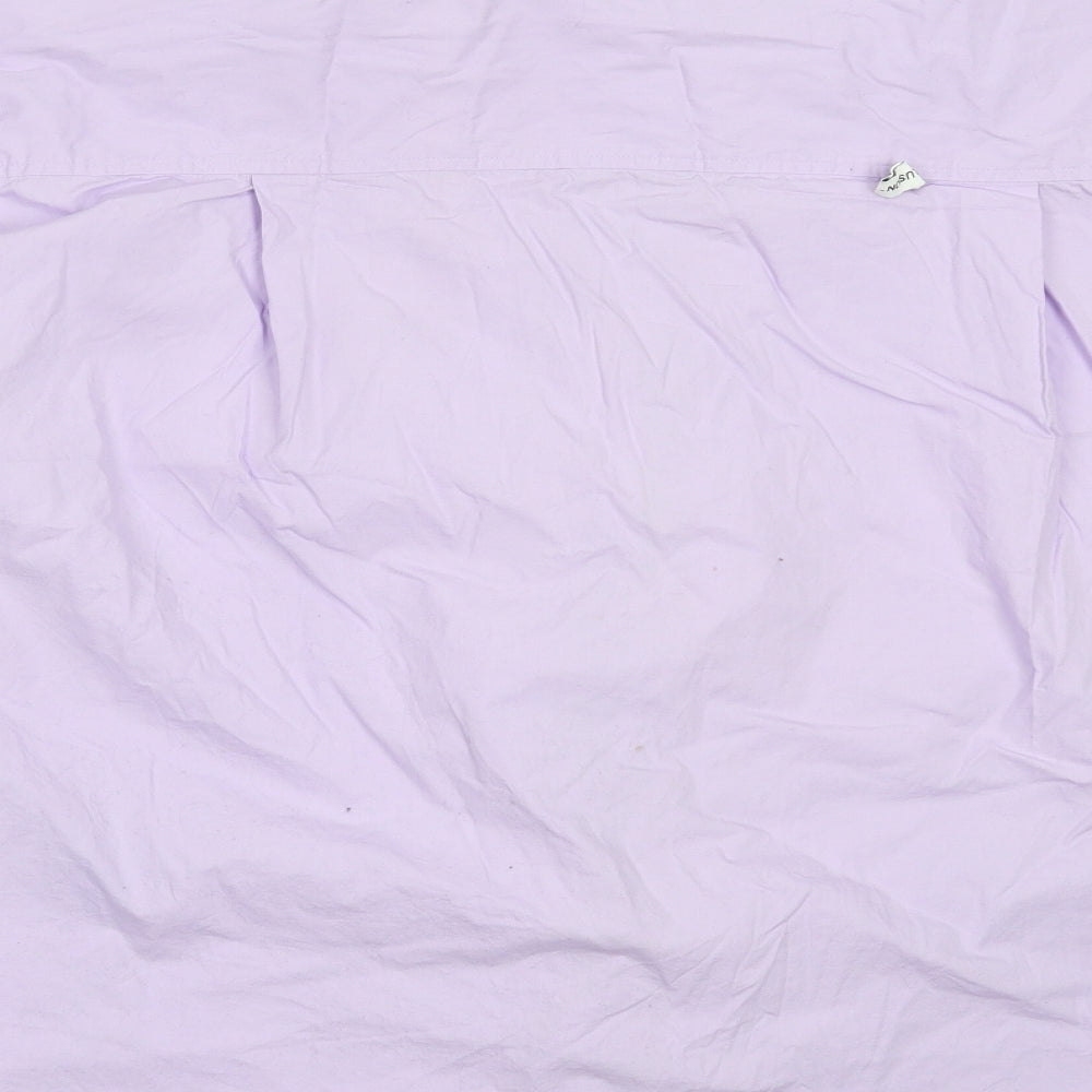 COLLUSION Mens Purple  Cotton  Button-Up Size L Collared