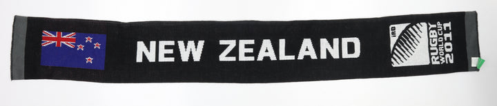 Preworn Mens Black Acrylic Scarf One Size - rugby world cup new zealand