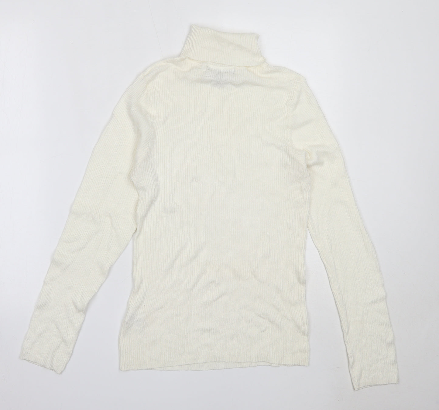 Atmosphere Womens Ivory Roll Neck  Viscose Pullover Jumper Size 18