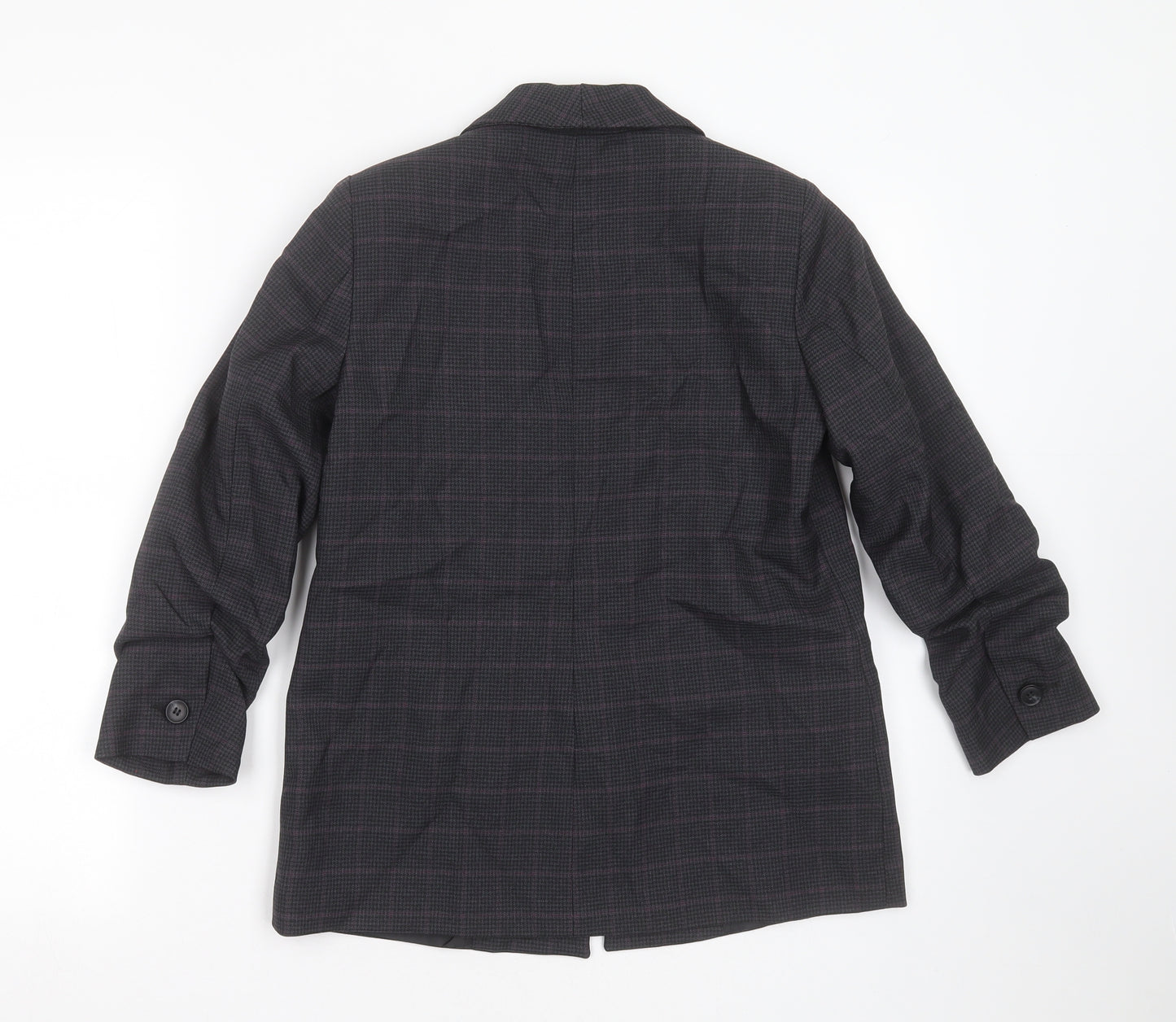 Dorothy Perkins Womens Grey Check Polyester Jacket Blazer Size 4