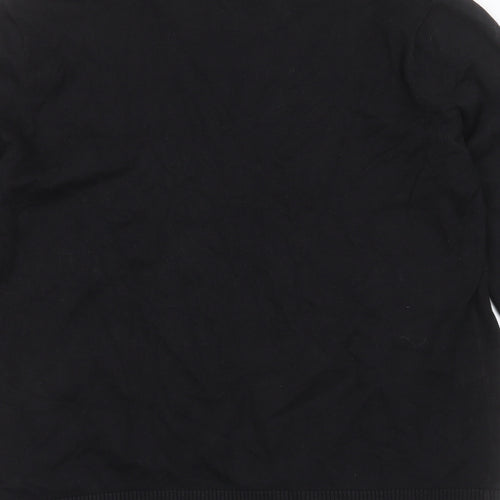 Burton Womens Black Collared  Cotton Pullover Jumper Size XL
