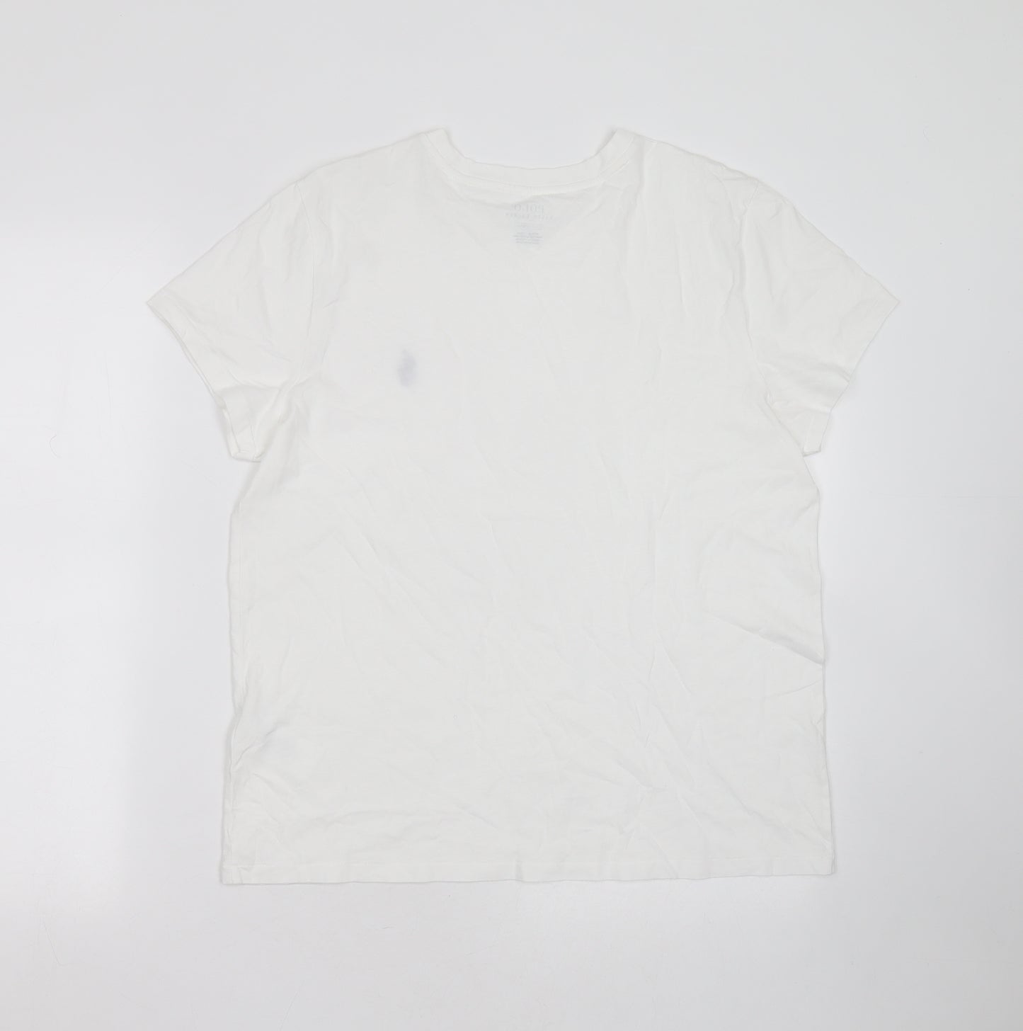Ralph Lauren Boys White  Cotton Basic T-Shirt Size 15 Years Round Neck
