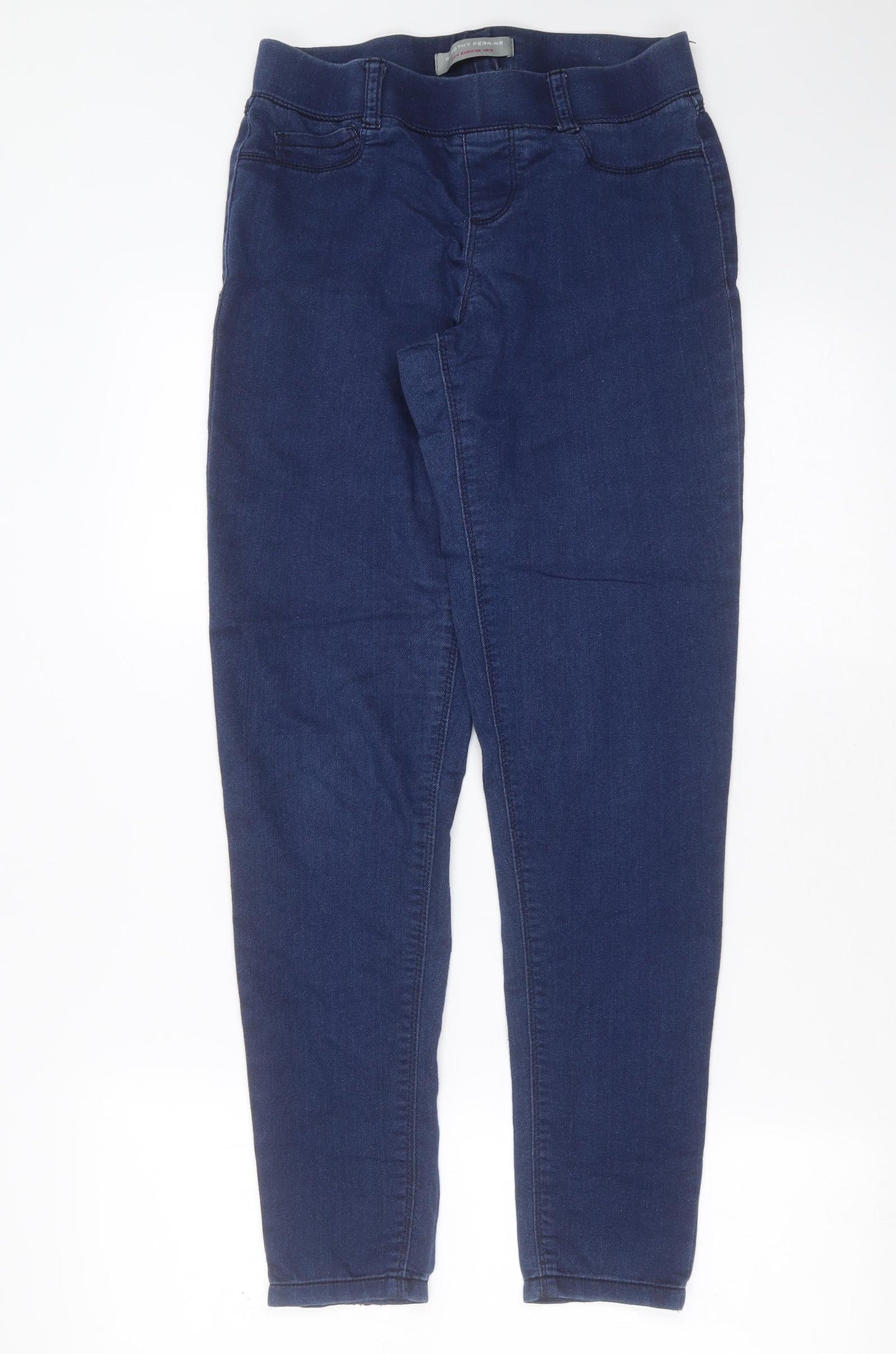 Dorothy Perkins Womens Blue  Cotton Jegging Jeans Size 8 L28 in Extra-Slim