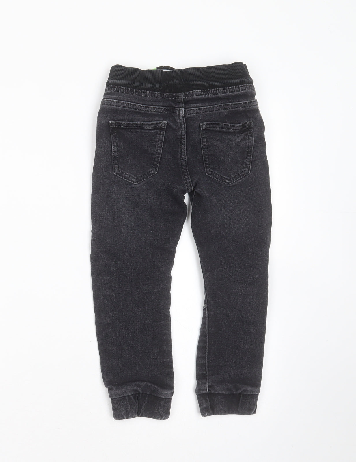 F&F Boys Grey  Cotton  Jeans Size 4-5 Years  Regular  - jogger waist