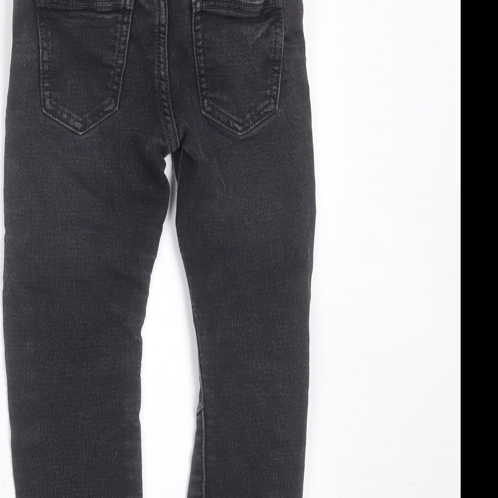 F&F Boys Grey  Cotton  Jeans Size 4-5 Years  Regular  - jogger waist