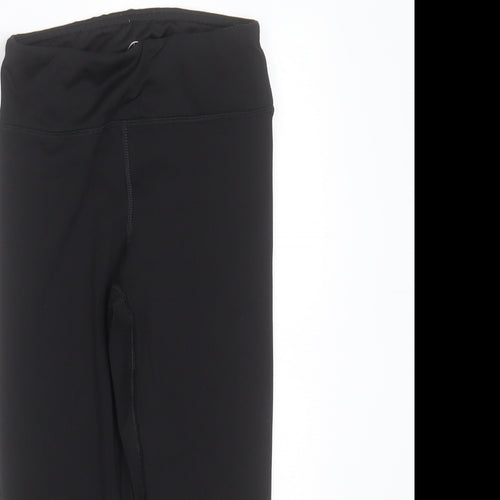 90 Degree Girls Black  Polyester Capri Trousers Size 7-8 Years  Extra-Slim  - active wear
