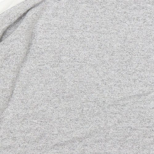 Jeff&Co Womens Grey Round Neck  Viscose Pullover Jumper Size 14