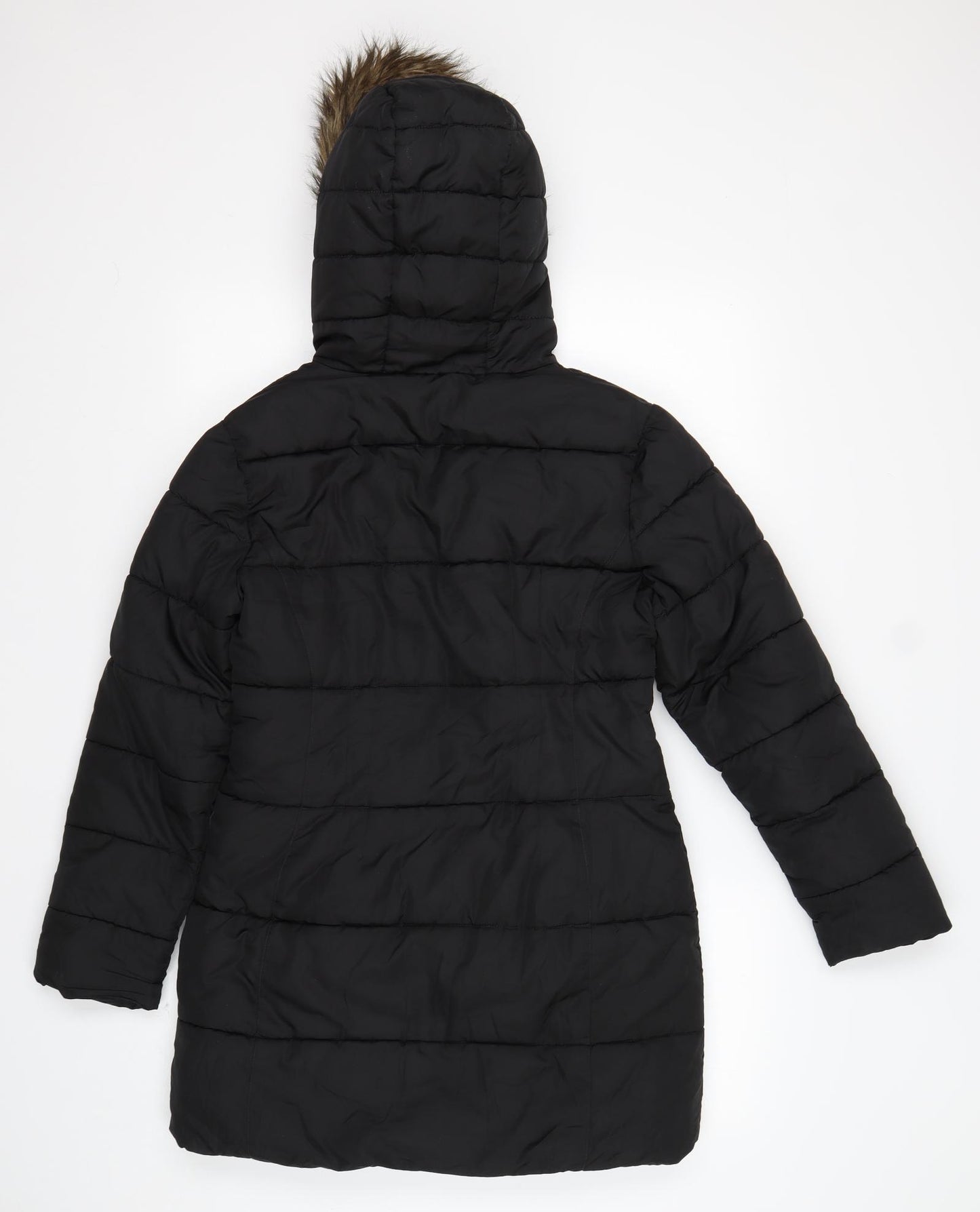 NEXT Girls Black   Parka Coat Size 11-12 Years