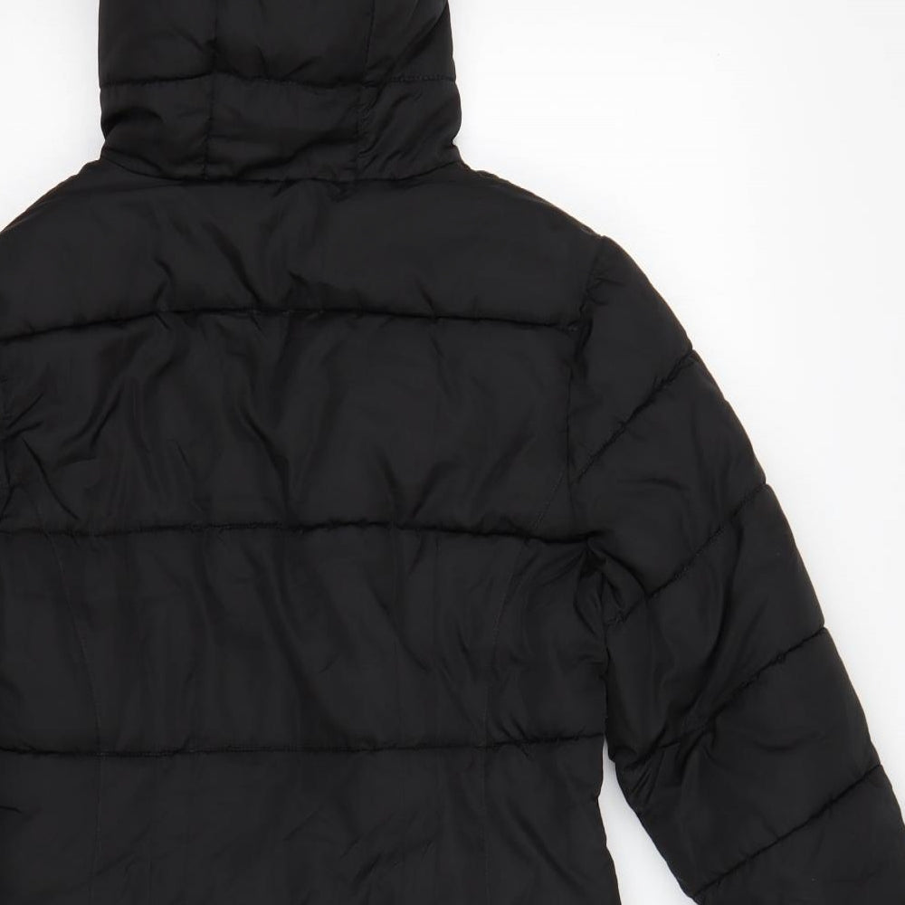 NEXT Girls Black   Parka Coat Size 11-12 Years