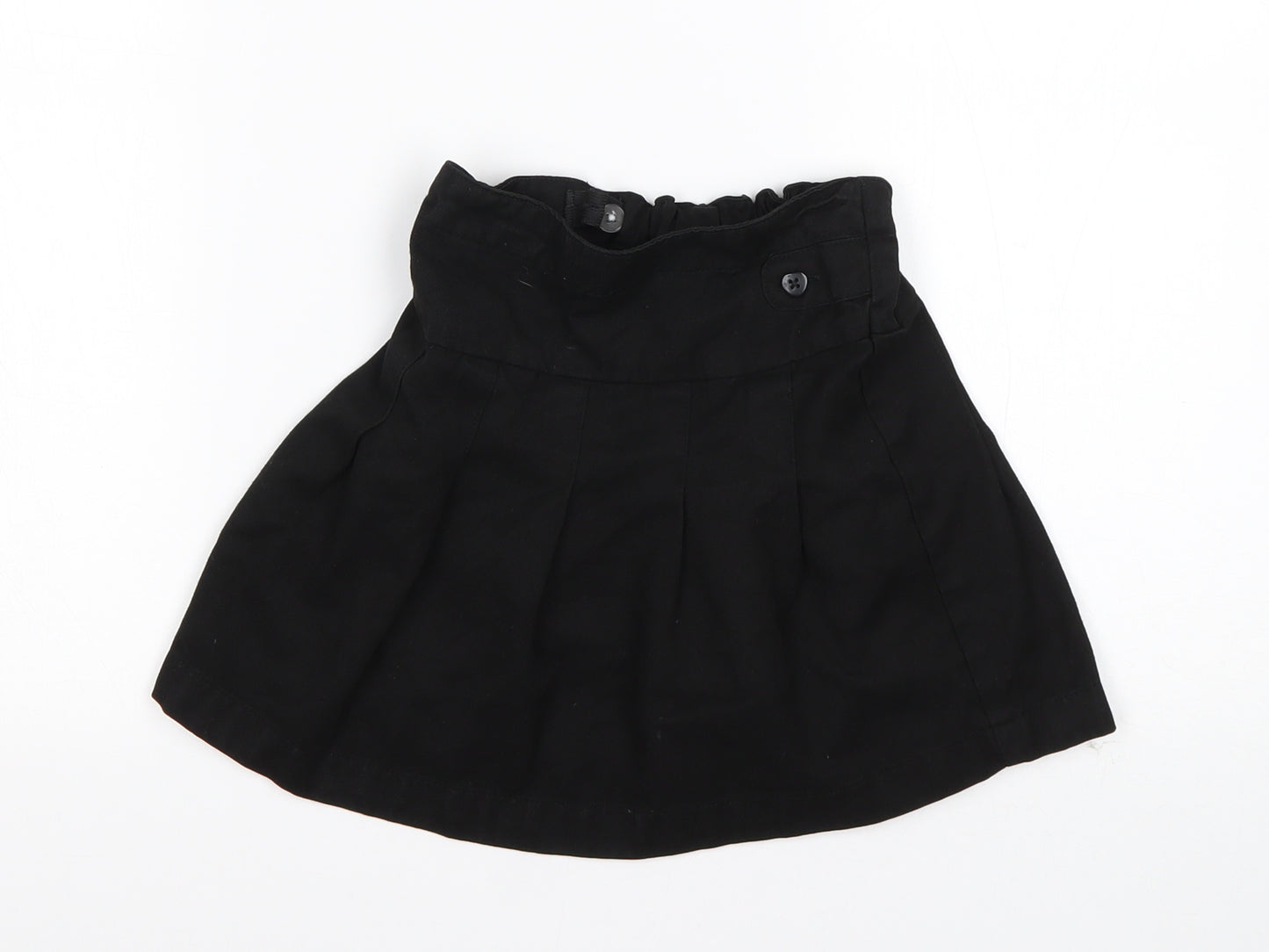 Nutmeg Girls Black  Polyester A-Line Skirt Size 4-5 Years  Regular