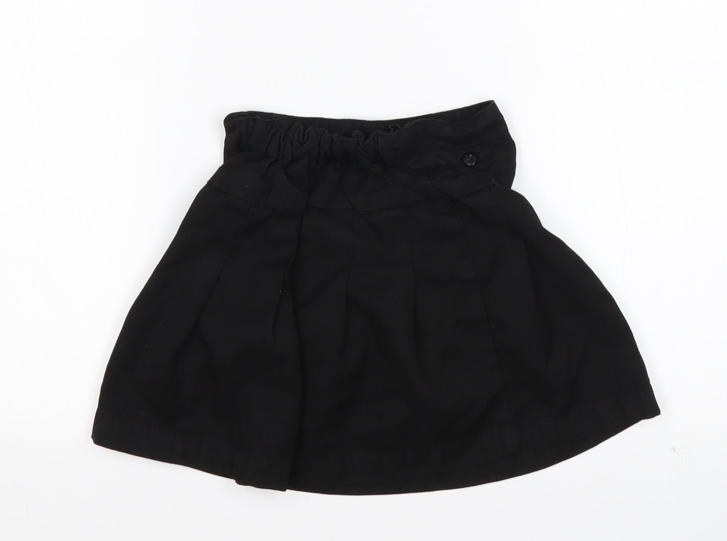 Nutmeg Girls Black  Polyester A-Line Skirt Size 4-5 Years  Regular
