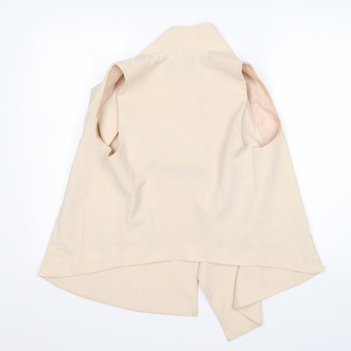 Atmosphere Womens Beige  Polyester Jacket Blazer Size 10