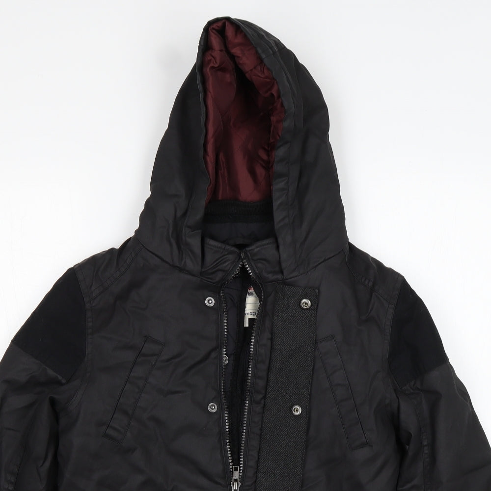 Monsoon Boys Black   Basic Coat Coat Size 9-10 Years