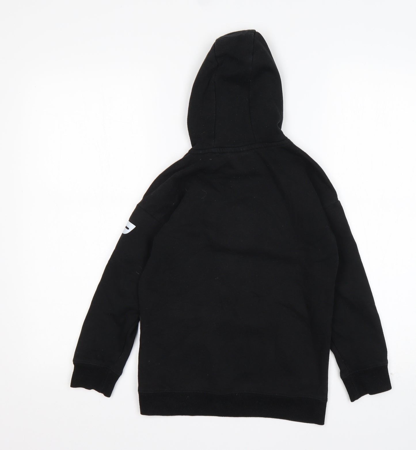 Primark Boys Black  Cotton Pullover Hoodie Size 7-8 Years   - PLAYSTATION