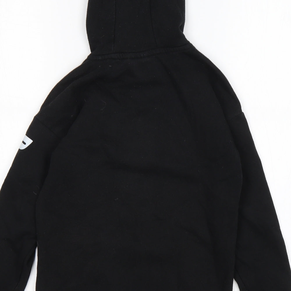 Primark Boys Black  Cotton Pullover Hoodie Size 7-8 Years   - PLAYSTATION