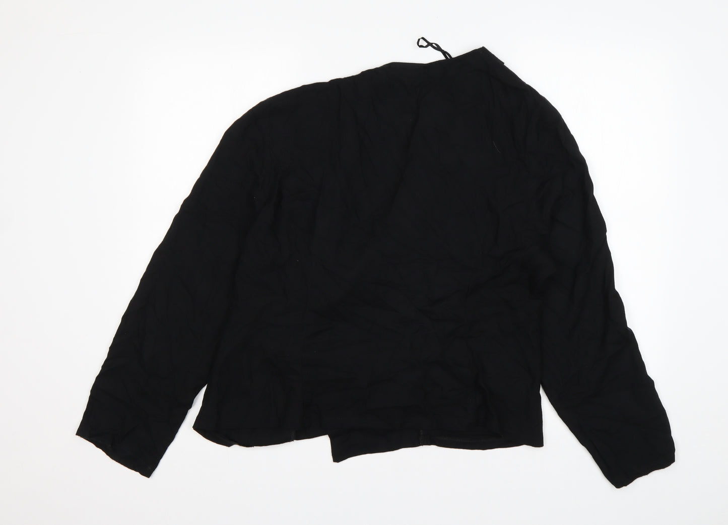Wallis Womens Black Round Neck   Cardigan Jumper Size L