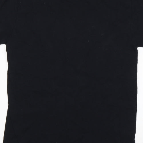 Gildan Womens Black  Cotton Basic T-Shirt Size M Round Neck - Woman Like Me