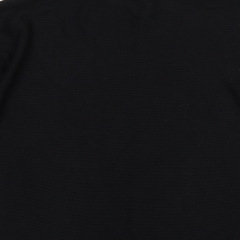 George Womens Black Round Neck  Acrylic Pullover Jumper Size 12