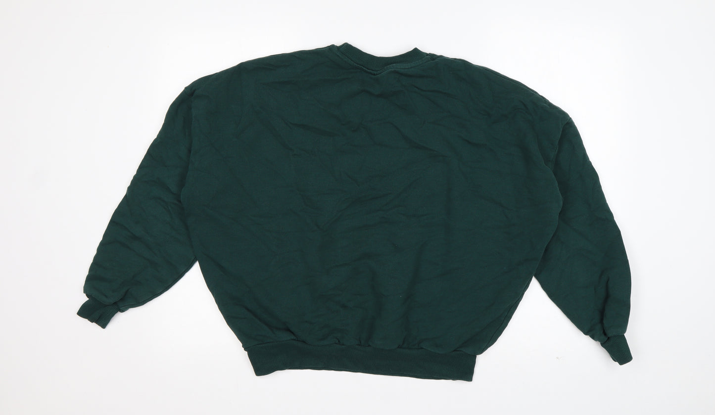 ASOS Womens Green  Cotton Pullover Sweatshirt Size 10