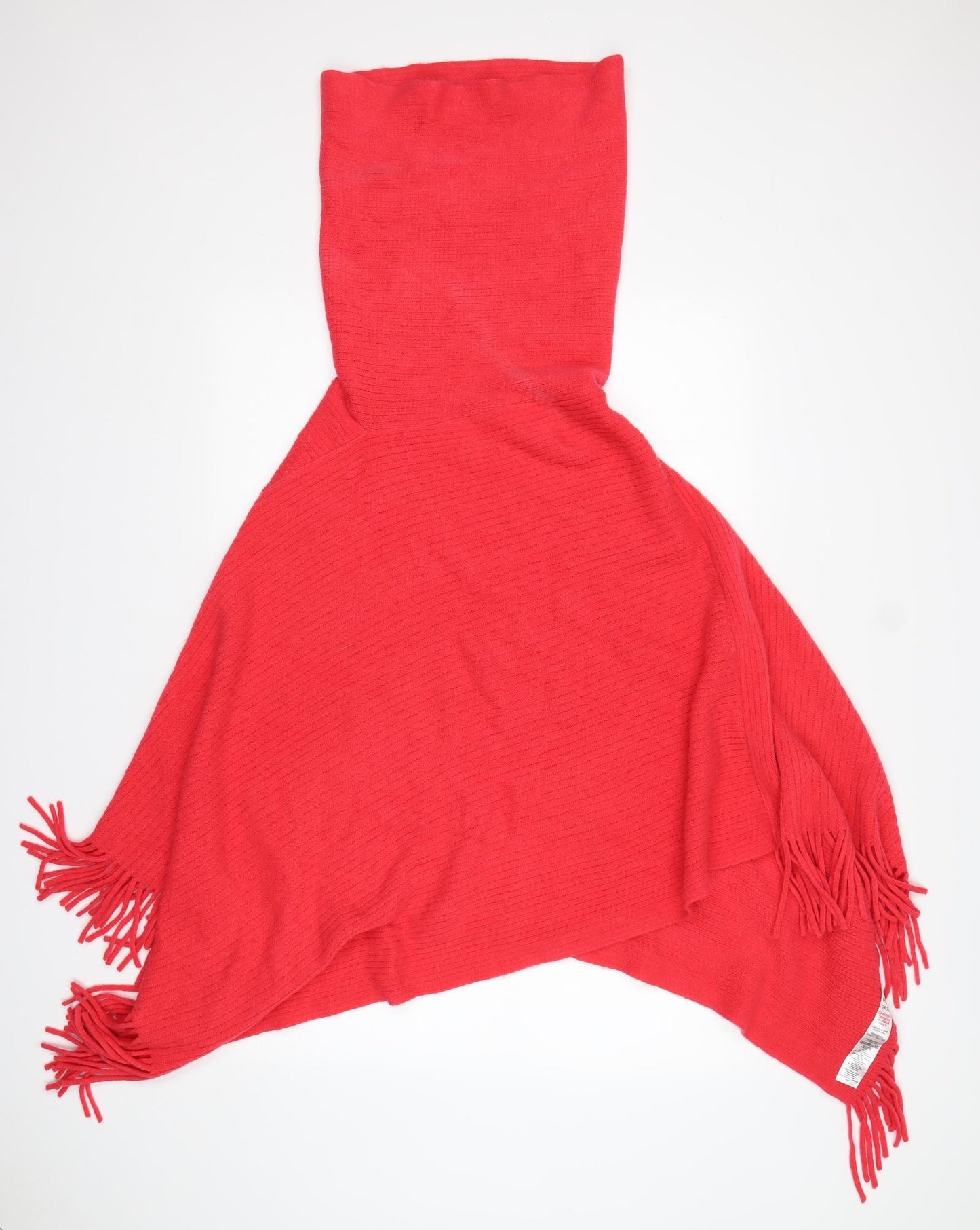 Wallis Womens Pink Roll Neck  Acrylic Cape Jumper One Size