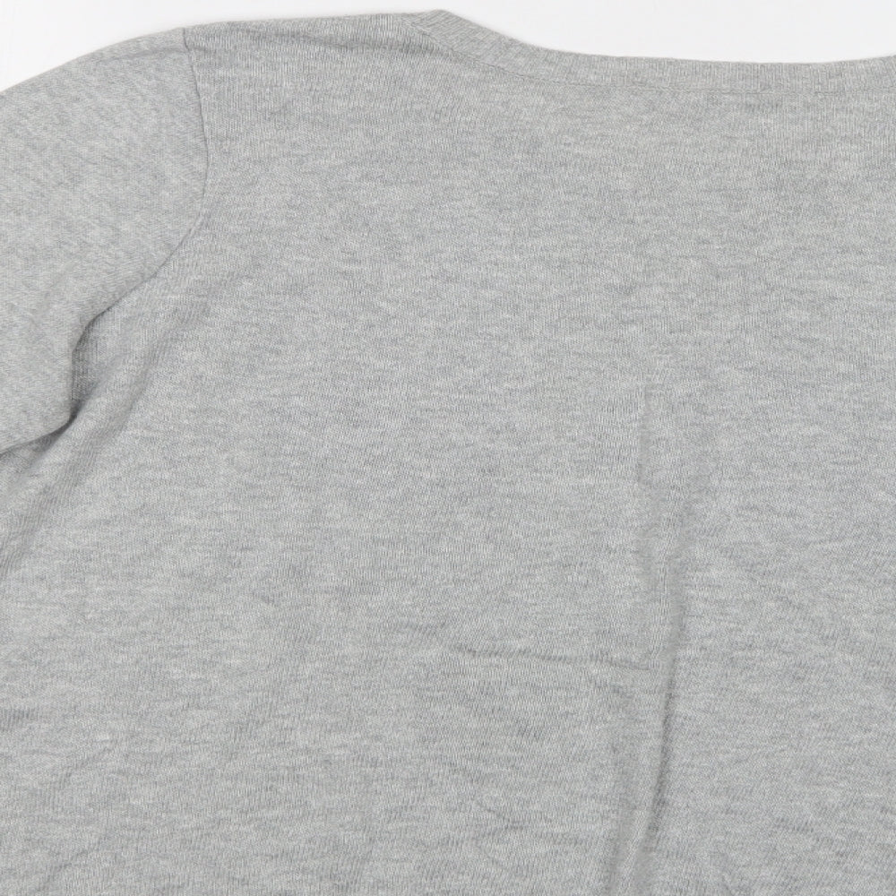 BHS Womens Green Crew Neck  Cotton Pullover Jumper Size 18