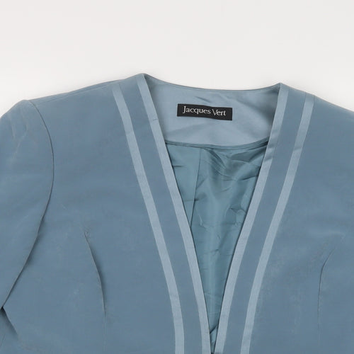 Jacques Vert Womens Blue   Jacket Blazer Size 14  Button