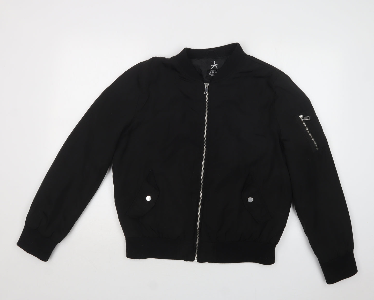 Primark Womens Black   Bomber Jacket Jacket Size 14  Zip
