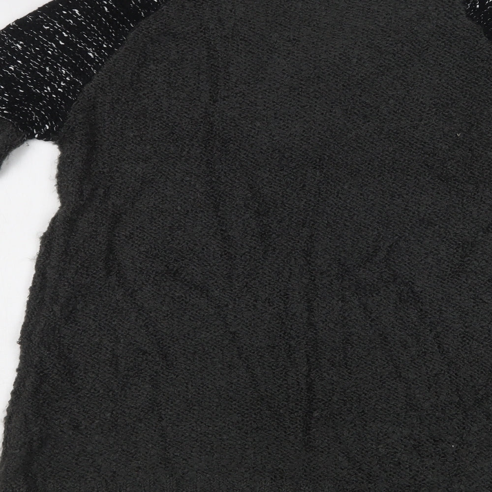 Eylex Womens Green V-Neck  Acrylic Tunic Jumper Size L