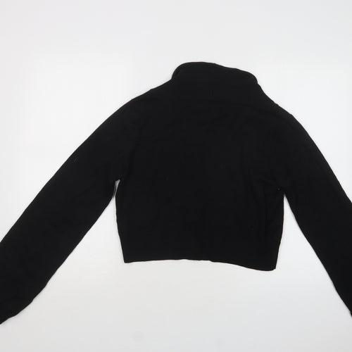 La Redoute Womens Black V-Neck  Acrylic Cardigan Jumper Size 14