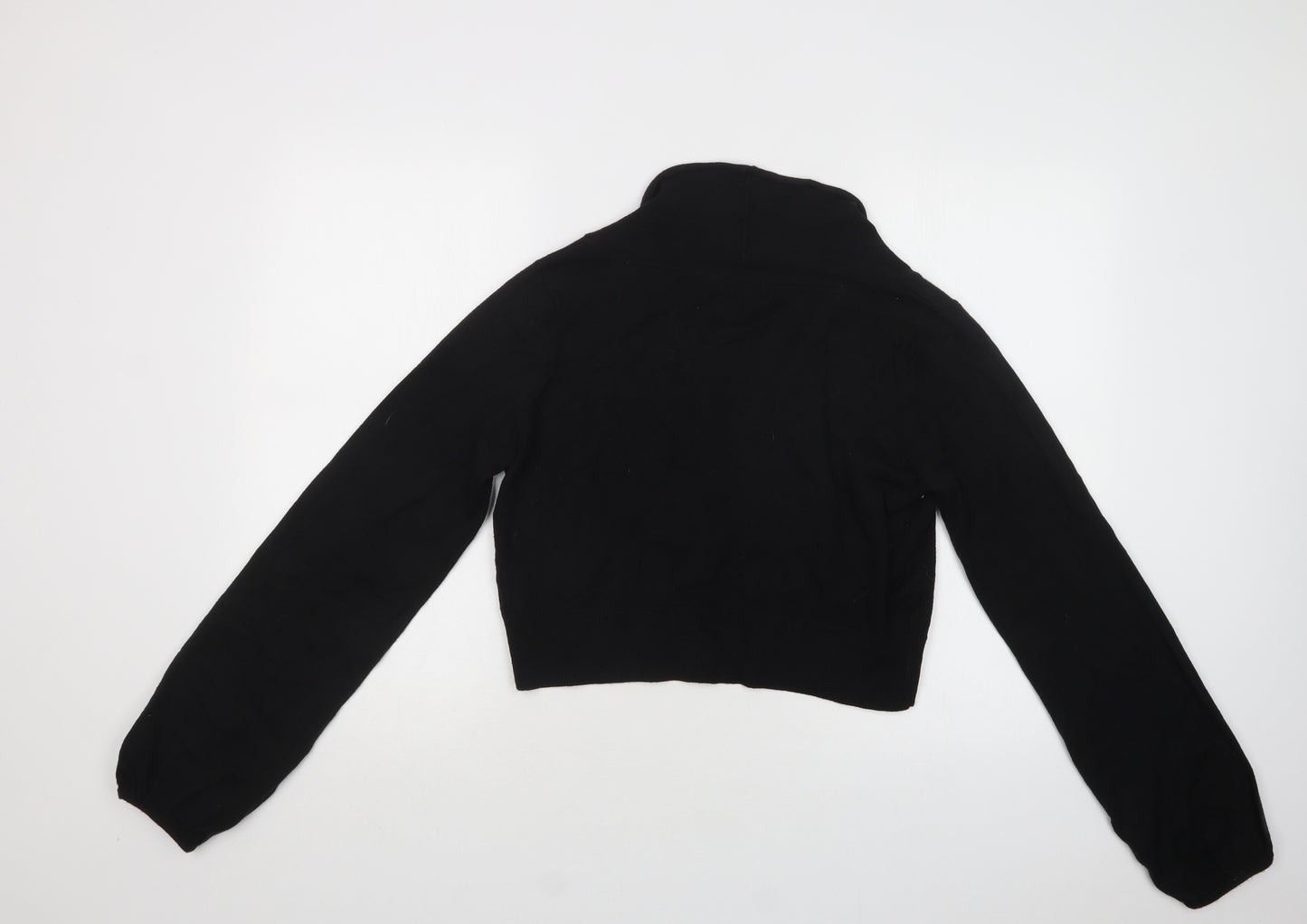La Redoute Womens Black V-Neck  Acrylic Cardigan Jumper Size 14