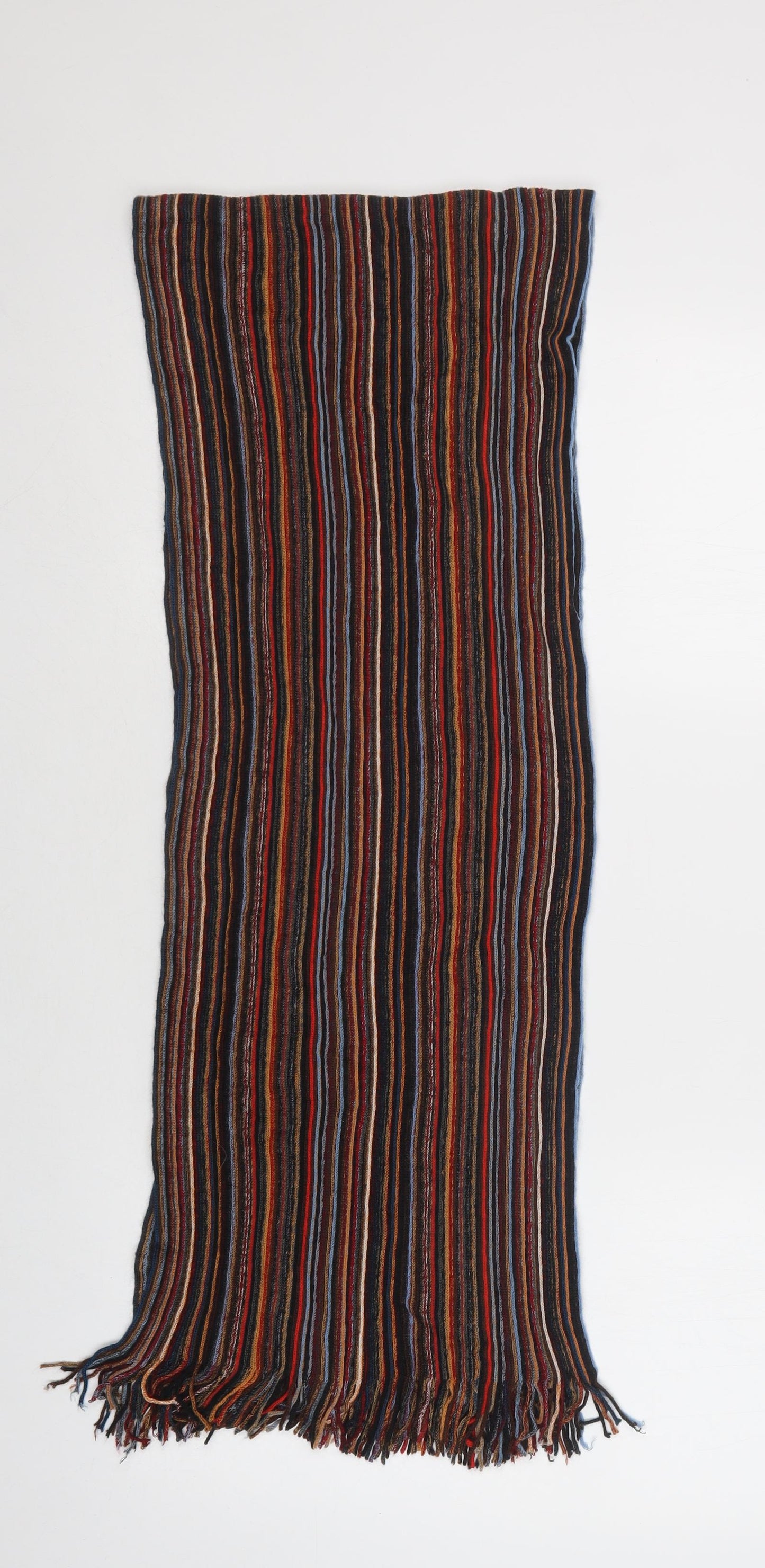 Preworn Mens Multicoloured Striped  Scarf  One Size