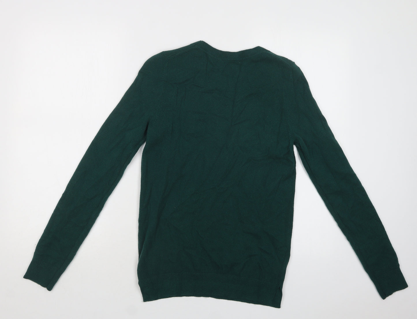 Boden Womens Green Crew Neck  Cashmere Pullover Jumper Size S
