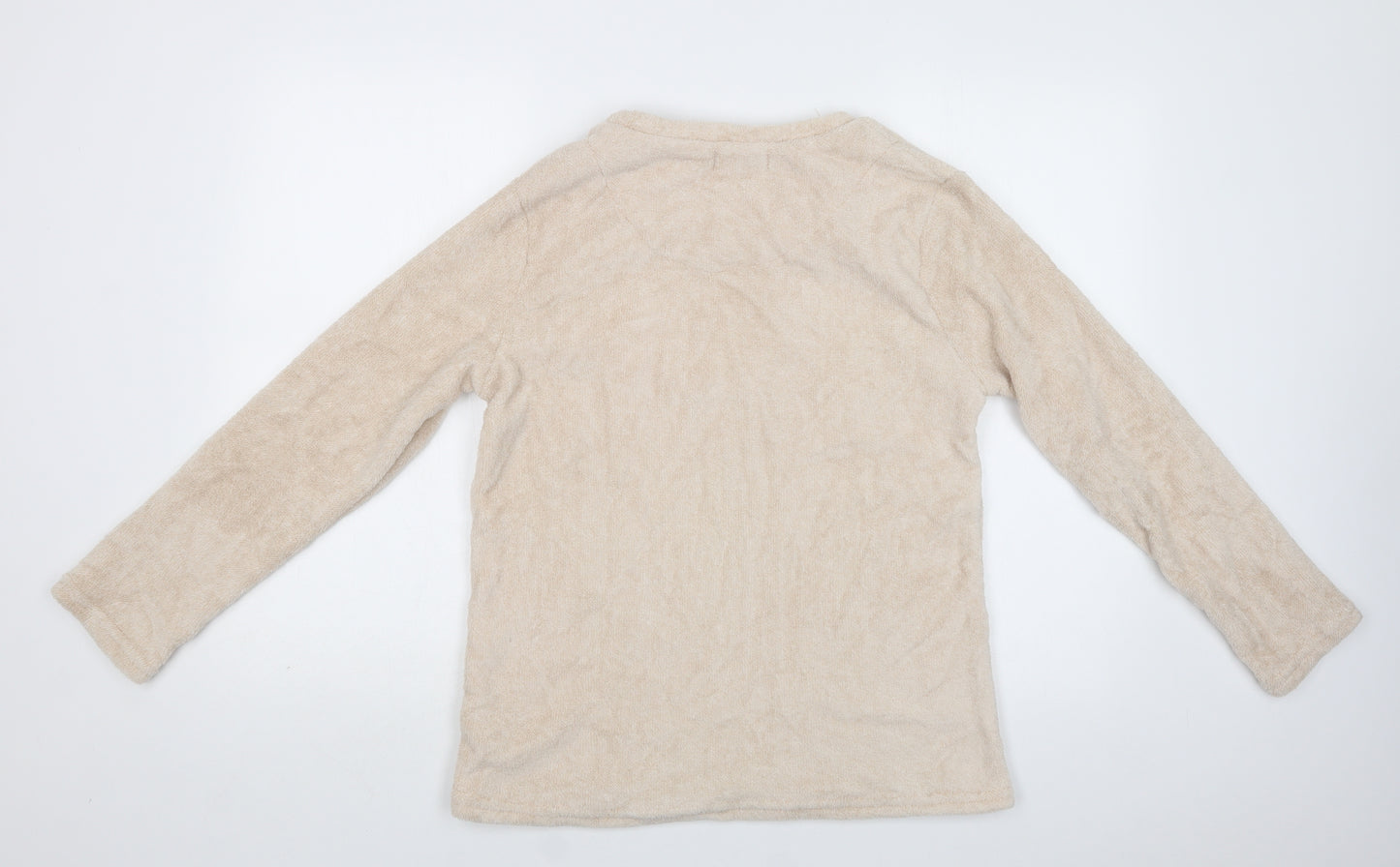 Primark Womens Beige  Polyester Top Pyjama Top Size S