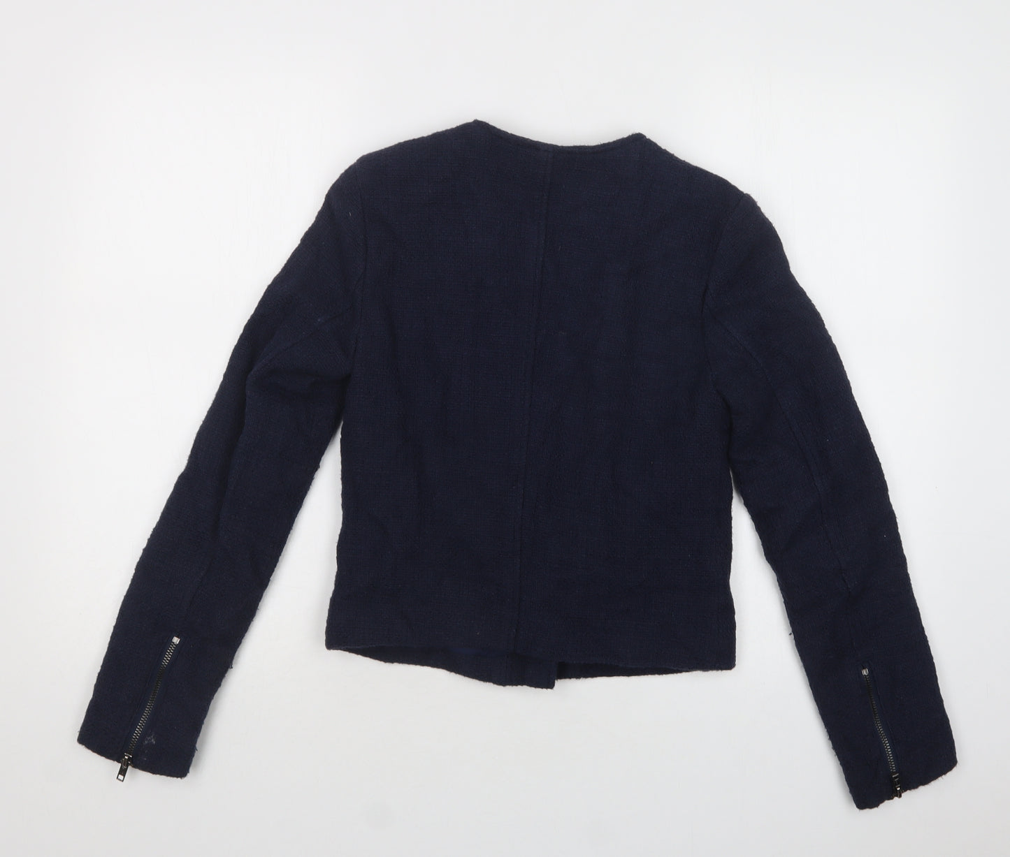 Warehouse Womens Blue   Jacket Blazer Size 8  Zip