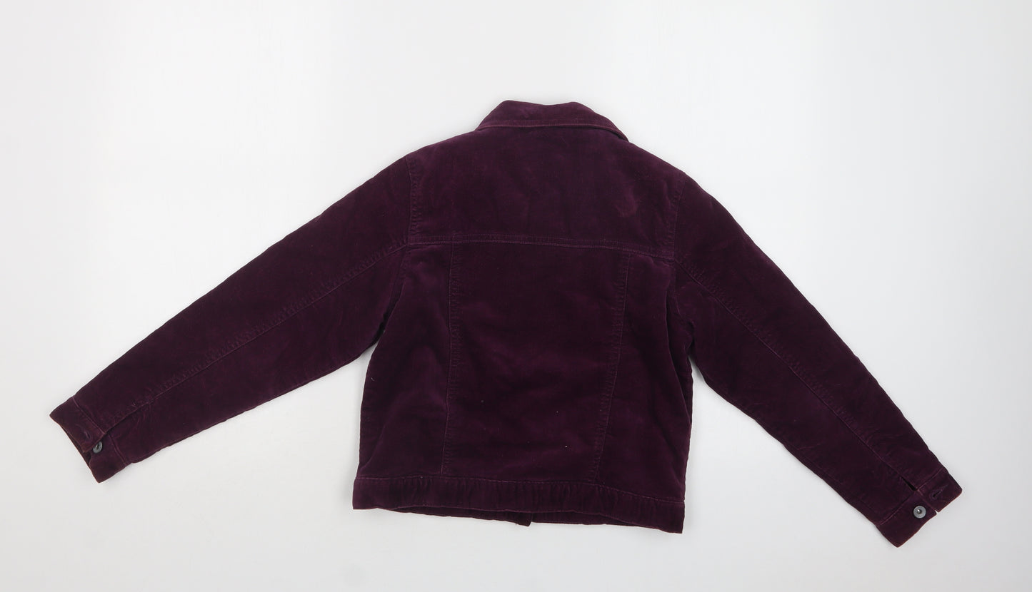 NEXT Girls Purple   Jacket  Size 9-10 Years  Button