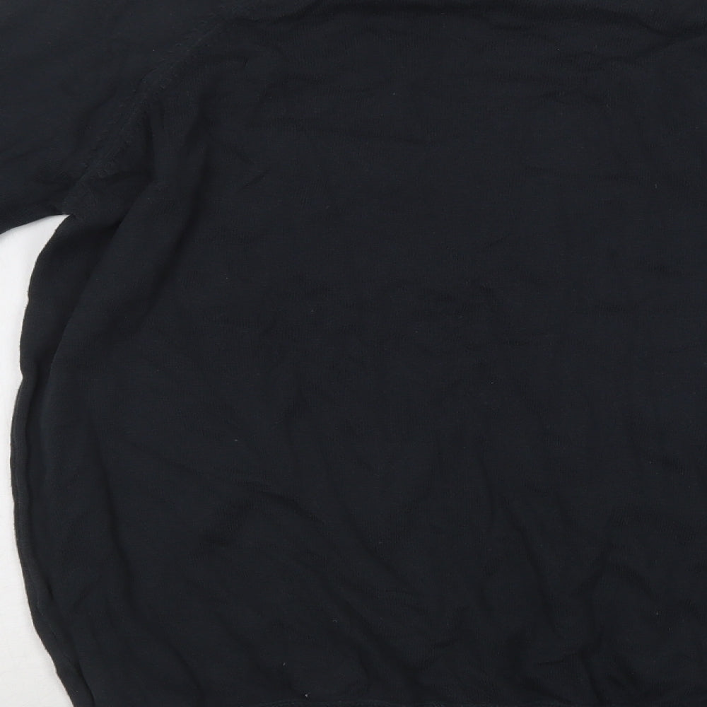 Superdry Mens Grey V-Neck  Cotton Pullover Jumper Size L