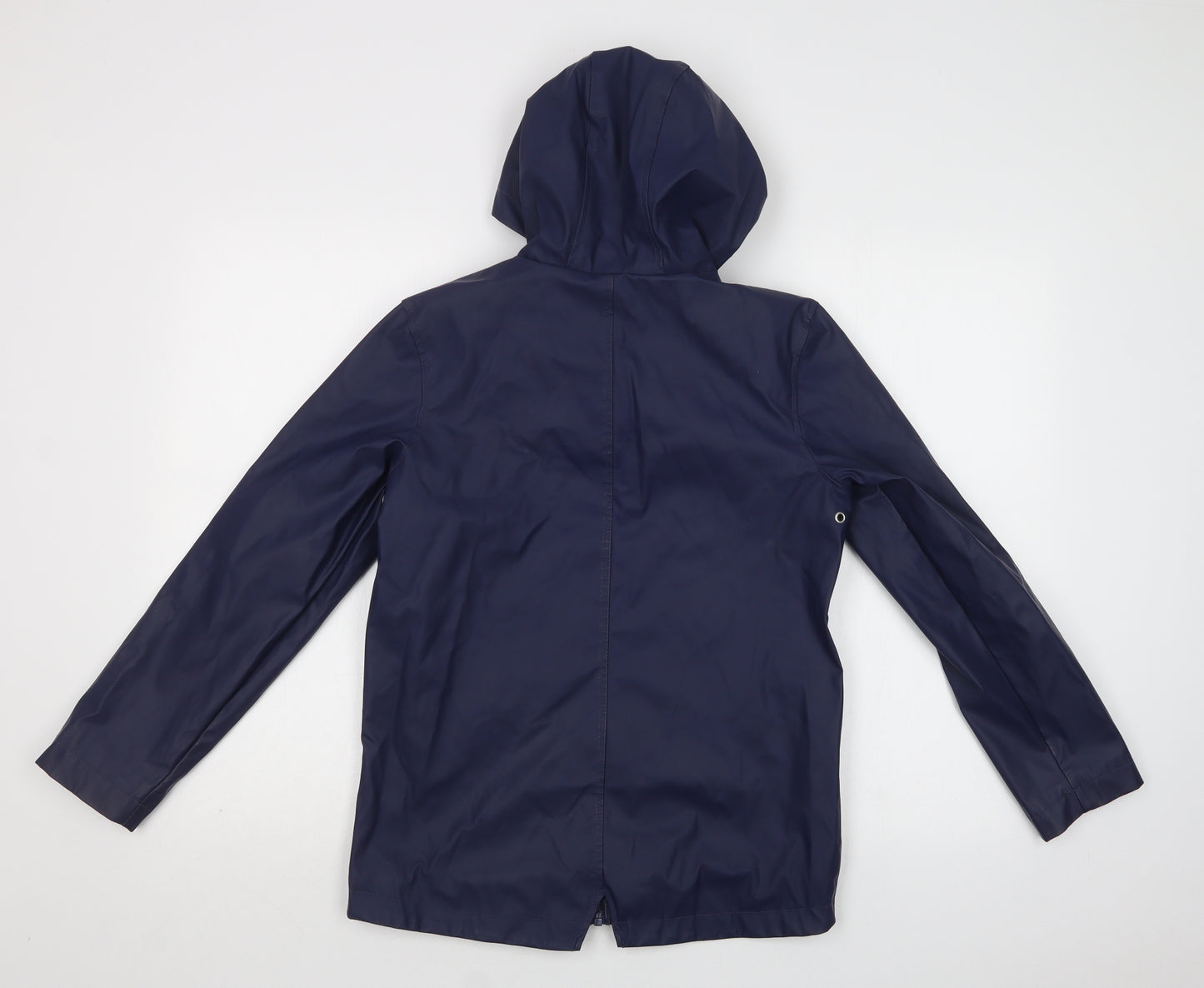 Lily & Dan Girls Blue   Rain Coat Jacket Size 11-12 Years  Zip