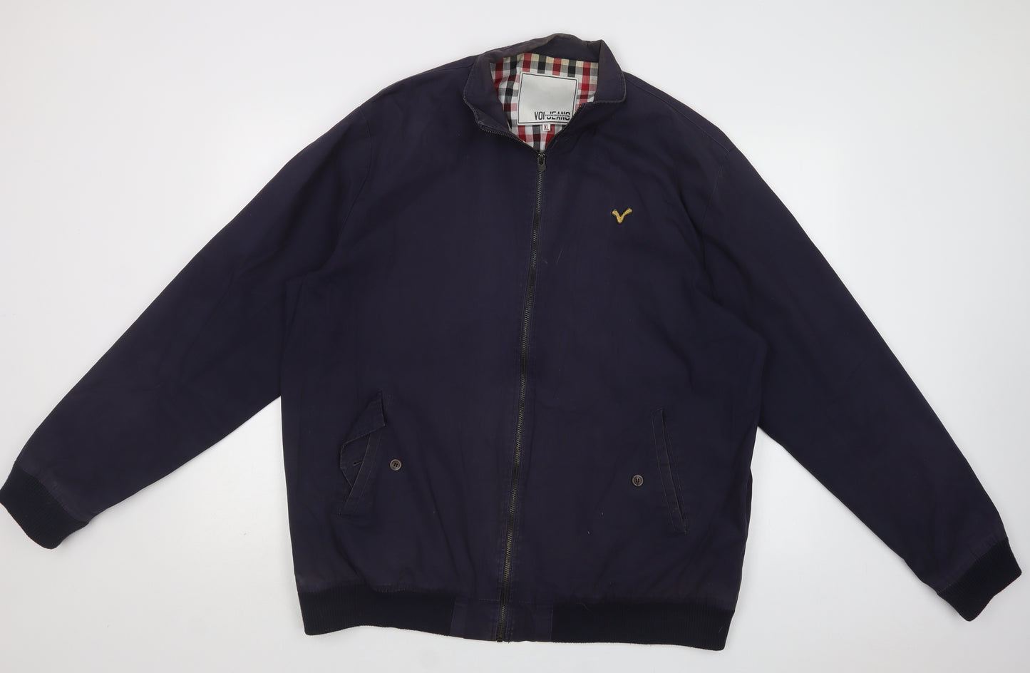 Voi Jeans Mens Blue   Windbreaker Jacket Size XL  Zip